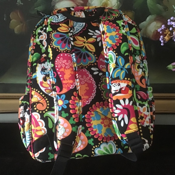 NWOT Vera Bradley Disney Mickey Campus Backpack Bag - Picture 2 of 4